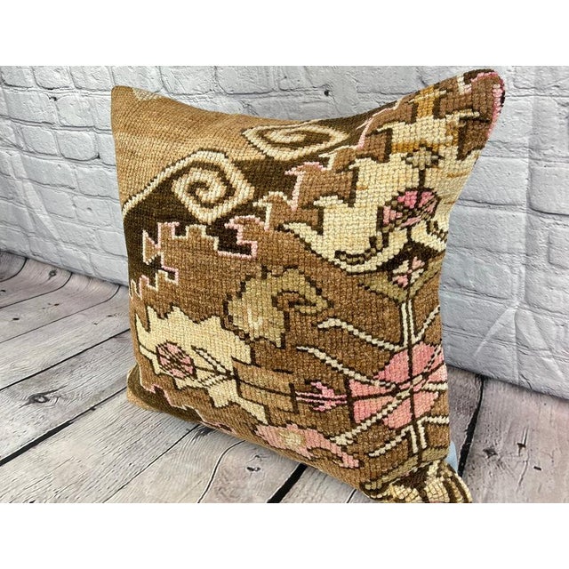 Vintage Pillow Case Turkish Rug Pillow Decorative Rug Pillow Dry cleaning only. PILLOW INSERT IS NOT INCLUDED