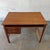 Vintage Compact Danish Modern Teak Two Drawer Writing Desk, Circa 1960's For Sale - Image 4 of 7