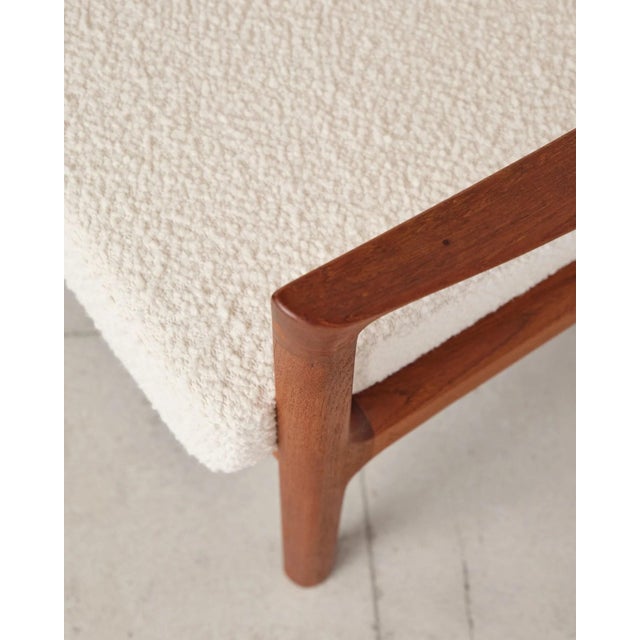 Senator Series 3-Seater Sofa in Teak with Bouclé Upholstery by Ole Wanscher for France & Daverkosen, Denmark, 1950s For Sale - Image 15 of 18