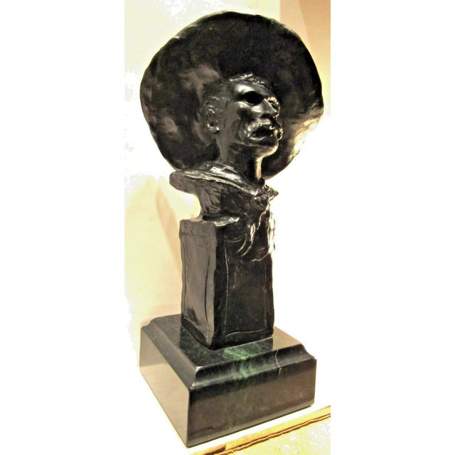 The Bronze Bust of The Sergeant is a small sculpture inspired by Frederick Remington's original artwork. This reproduction...