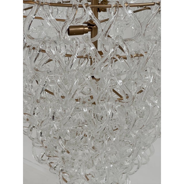 Vintage Chandelier by Angelo Mangiarotti, 1980s For Sale - Image 6 of 11