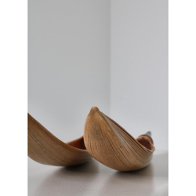 Palm Serving Bowls with Teak Handles from Illums Bolighus, Denmark, 1950s, Set of 2 For Sale - Image 10 of 15