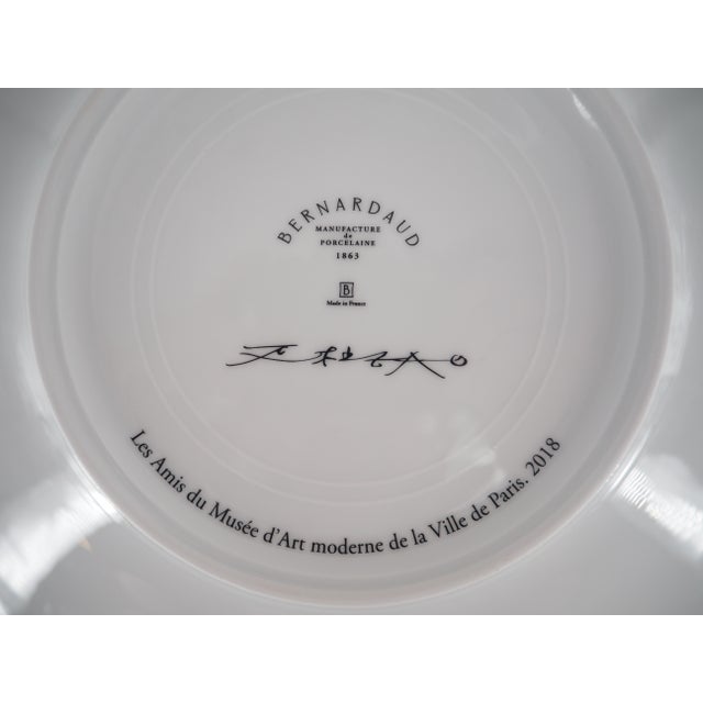 Ceramic Zao Wou-Ki, Marine Life: Circle of Fish, Silkscreen on Porcelain For Sale - Image 7 of 8