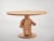 Wood Oak Round Lego Sculpture Base Dining Table by Interni for SoShiro For Sale - Image 7 of 7