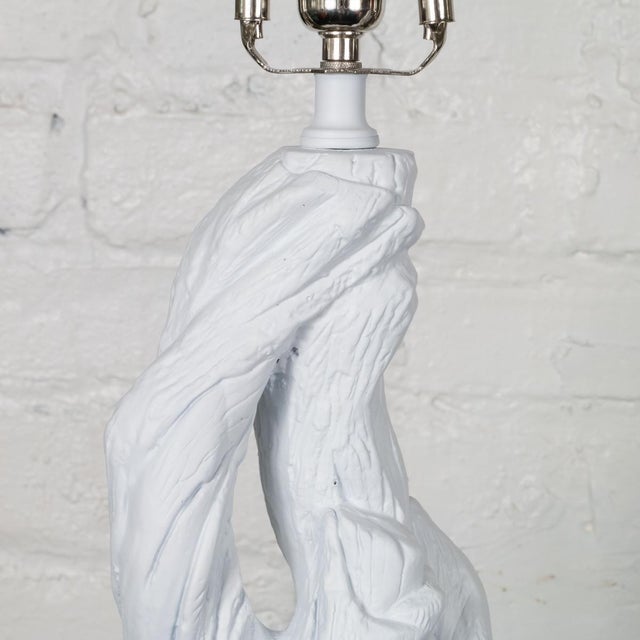 Wood White Branch Table Lamps - a Pair For Sale - Image 7 of 11
