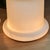 Vintage 1970s Italian Satin Opaline Glass Floor Lamp - Sculptural Illuminated Side Table - Space Age Matte Frosted Glass Pedestal Lamp For Sale - Image 10 of 18