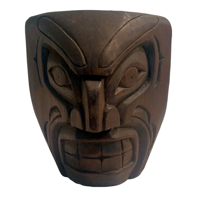 William (Billy) Robertson Pacific North Coast Cedar Bear Mask For Sale