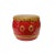 Chinese Red Ceramic Small Traditional Drum Shape Display For Sale In San Francisco - Image 6 of 6