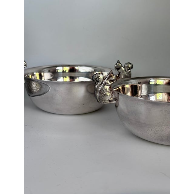 Silver Wallace Silversmiths Squirril Motif Nut Bowl / Candy Dish For Sale - Image 8 of 16