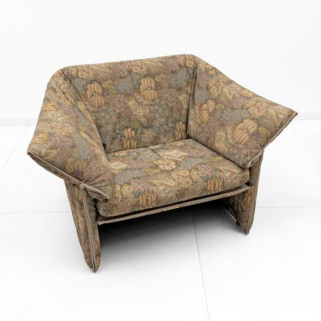 Jacquard Fabric Chairs by Mario Bellini for B&B Italia, 1970, Set of 2 For Sale - Image 6 of 11