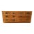 Professionally Refinished Vintage Henredon Campaign Dresser Credenza in Navy With Brass Hardware For Sale
