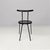 Wood Italian Modern Round Black Wood and Metal Chair, 1980s For Sale - Image 7 of 18
