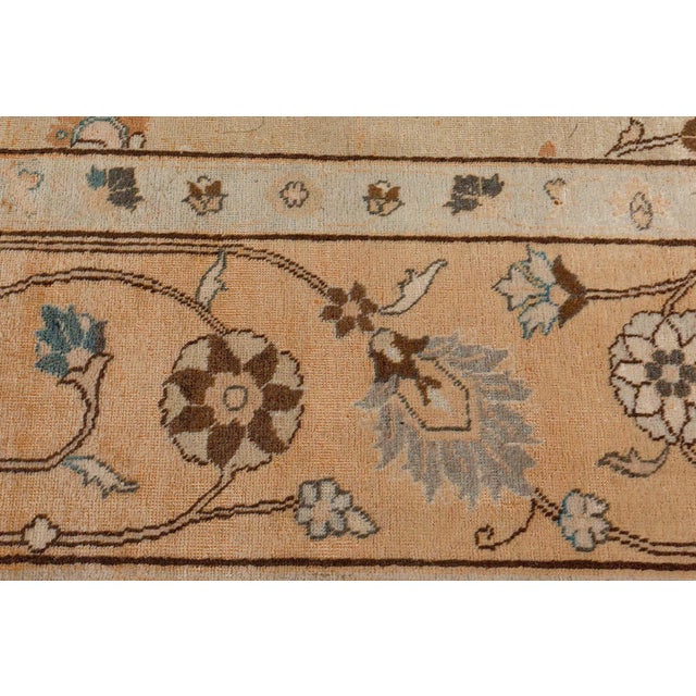 Authentic Persian Tabriz Handmade Wool Carpet For Sale - Image 9 of 9