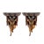Pair of Wooden Hand Carved Figure Wall Brackets For Sale - Image 11 of 11