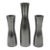 Erika Pekkari Steel Candlestick Holders, 1990s - Set of Three For Sale