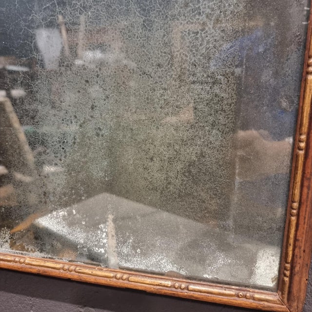 18th Century Louis XVI Mirror Frame with Golden Top, Venice, 1760s For Sale - Image 4 of 9