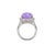 950 Platinum Gia Type a 10.09ct Purple Jade Halo Diamond Cocktail Ring Pendant, Size 6.75 For Sale In Houston - Image 6 of 10