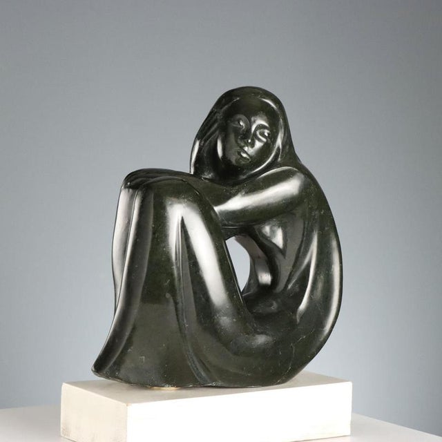 Vittorio Gagliano, Female Nude, Marble For Sale - Image 3 of 11