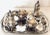 This is a 5 piece set of silver service pieces consisting of a silver plated salt, pepper, two condiments and tray in the...