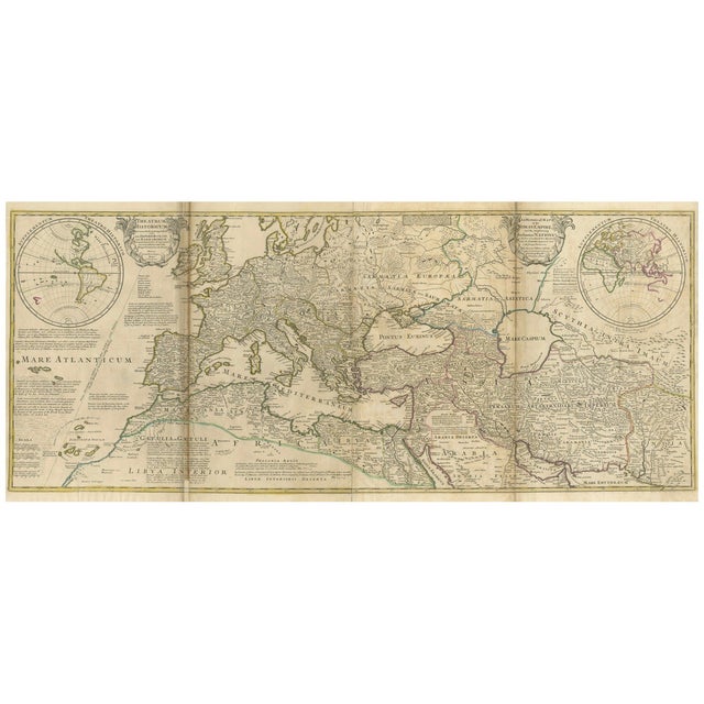 Roman Empire Map by Moll, 1730 For Sale