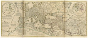 Roman Empire Map by Moll, 1730