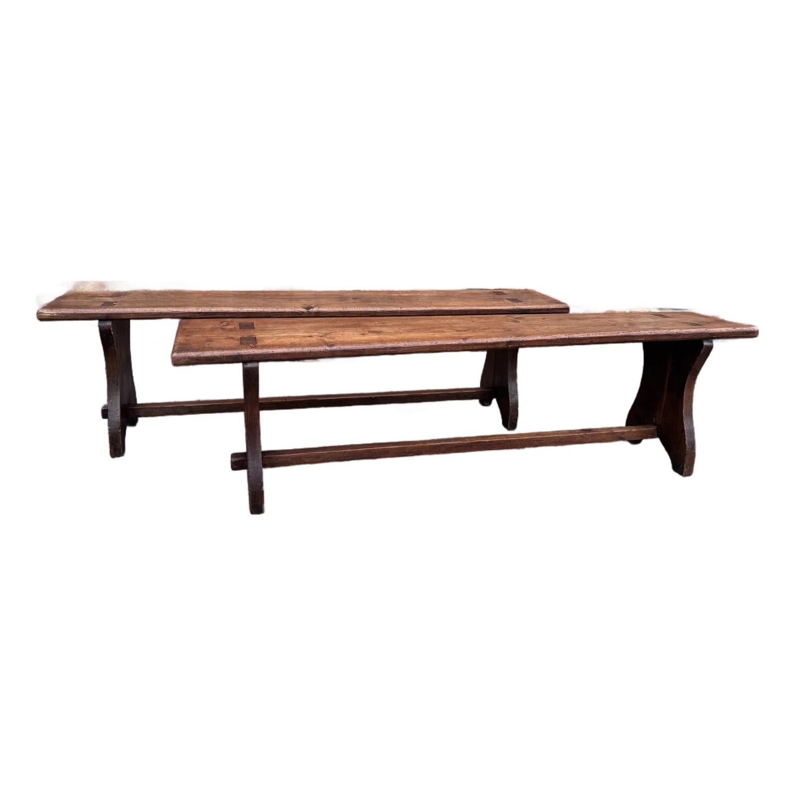 19th Century Pair of English Benches | Chairish