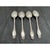 Simpson Hall Miller Sterling Silver 6” Tablespoons Mille Fleurs Set of 4 Mono For Sale - Image 9 of 10