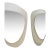 Irregular Un-Framed Wall Mirror Set (2) For Sale