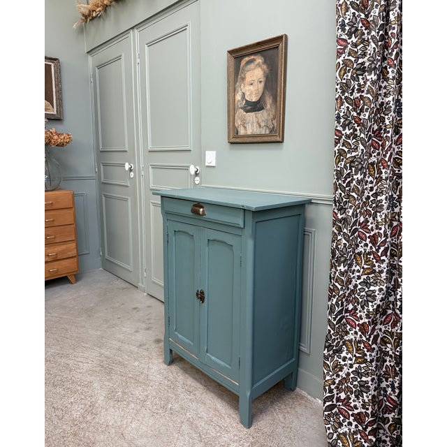 Small Parisian Painted Buffet, 1950s For Sale - Image 9 of 18