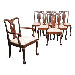Art Nouveau Chairs, Set of 7 For Sale