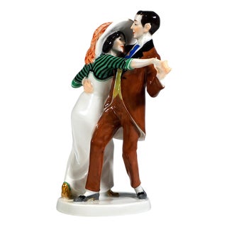 Art Nouveau Figure Group by Alfred Koenig for Meissen, 1890s For Sale