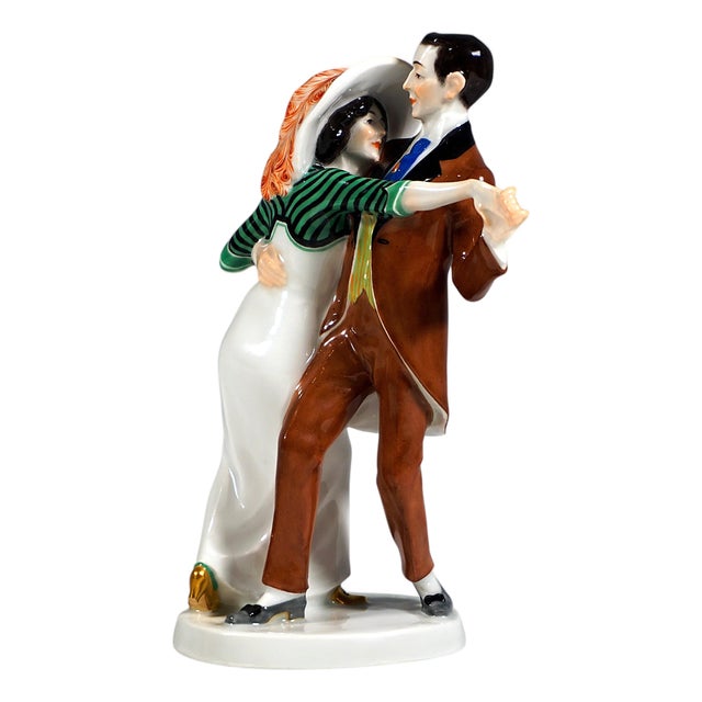 Art Nouveau Figure Group by Alfred Koenig for Meissen, 1890s For Sale