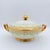 Vintage Japanese Ivory and 22k Gold Lidded Serving Dish With Pedestal Base For Sale In Richmond - Image 6 of 8
