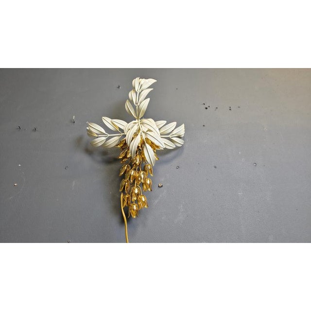 Vintage Floral Wall Lamp from Hans Kögl, 1970s For Sale - Image 13 of 18