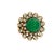 A captivating cocktail ring featuring approximately 6.00-carat cabochon emerald. The emerald, with its rich green hue, is...
