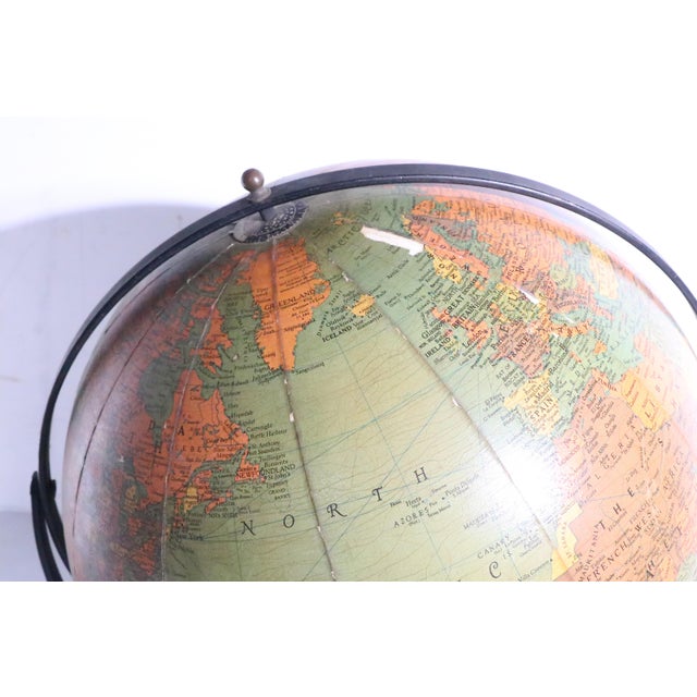 Early 20th Century Vintage Replogle Globe on Stand For Sale - Image 5 of 18