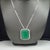 Traditional Natural Emerald Diamond Necklace 18" 14k White Gold 2.64 TCW Certified For Sale - Image 3 of 12