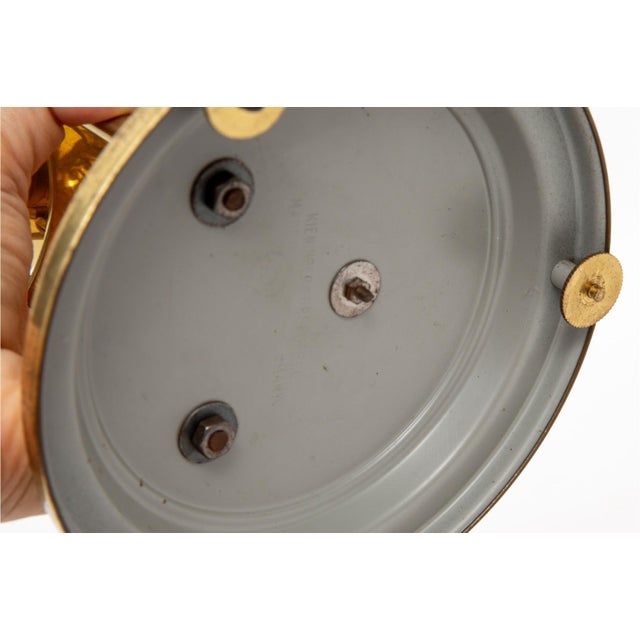 Mid 20th Century Vintage Kieninger & Obergfel Brass Anniversary Clock For Sale - Image 5 of 5