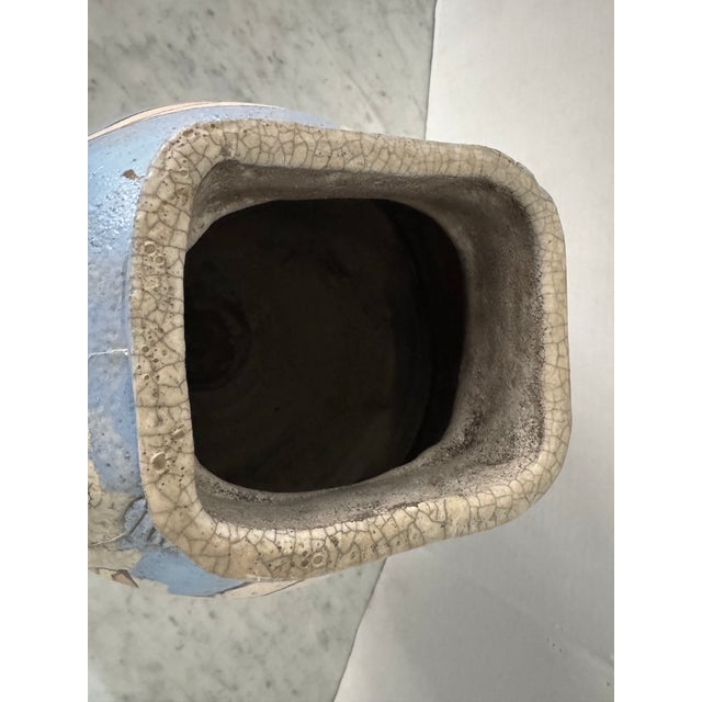 Handmade Stoneware Vase With Nudes For Sale - Image 4 of 7