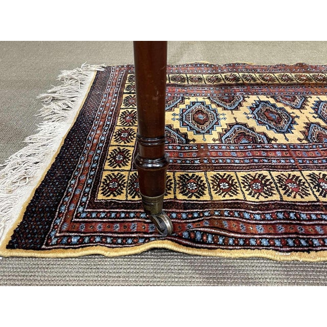 English Nautical Style Flat Top Desk in Mahogany with Leather Top, 1980s For Sale - Image 4 of 12