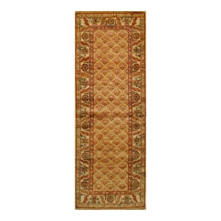 9x12 Giselle Zinnia Brown Geometric Floral Modern Hand Knotted Wool Carpet Rug For Sale