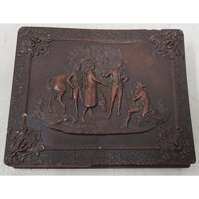 Mid 19th Century Gutta Percha Box W/ Photo's & Notes on Genealogy