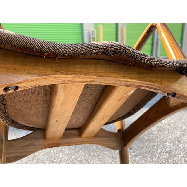 1950s Vintage Attributed to Gunlocke Chair Co. in Walnut For Sale - Image 11 of 13