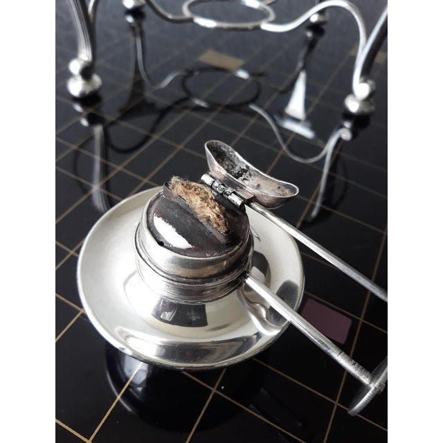 Antique Silver-Plated Food Warmer from W. H. & S. Cross Arrows William Hutton & Sons, 1900s, Set of 6 For Sale - Image 15 of 17