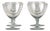 Lobenstein Burgundy Glasses by Wilhelm Wagenfeld for VLG Weisswasser, Germany, 1937, Set of 6 For Sale