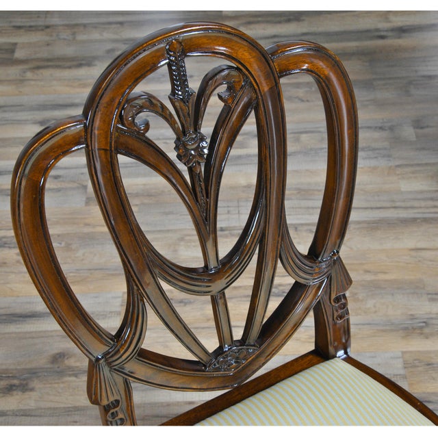 Sweet Heart Dining Chairs- Set of 10 For Sale - Image 10 of 13