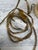 Vintage Large Brass Lighted Halo Vanity Mirror For Sale - Image 9 of 10