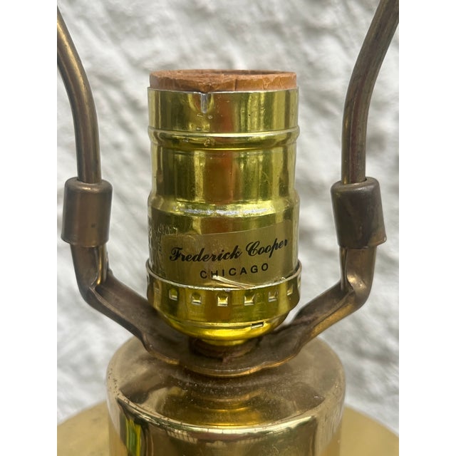 Postmodern Fredrick Cooper Lucite Brass Lamp Karl Springer Charles Hollis Jones Style For Sale - Image 3 of 6