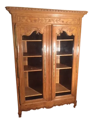 Early 19th Century French Carved Bibliotech Display Cabinet