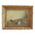 Mid-19th Century English Oil on Canvas Landscape Painting "Across the Field" For Sale